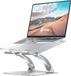 Nulaxy Support d'ordinateur portable, Aluminium, Réglable en hauteur, Argent