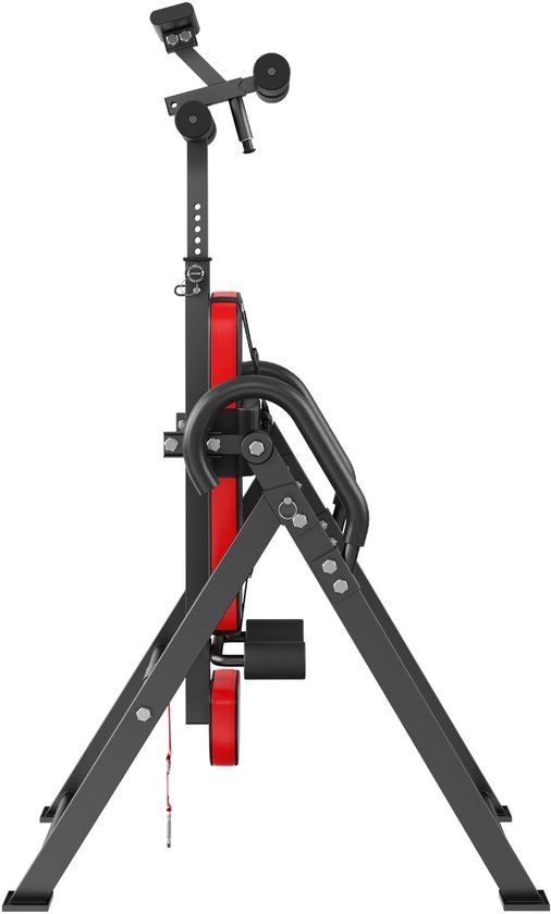 VEVOR Inversietafel Rugtrainer Inversietafel Rugbrancard Rood Opvouwbaar