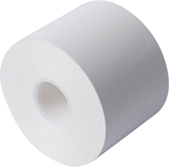 Brother BFA-274058-080 zwart op wit doorlopende, linerless labelrol van 58 mm breed en 51,8 meter lang