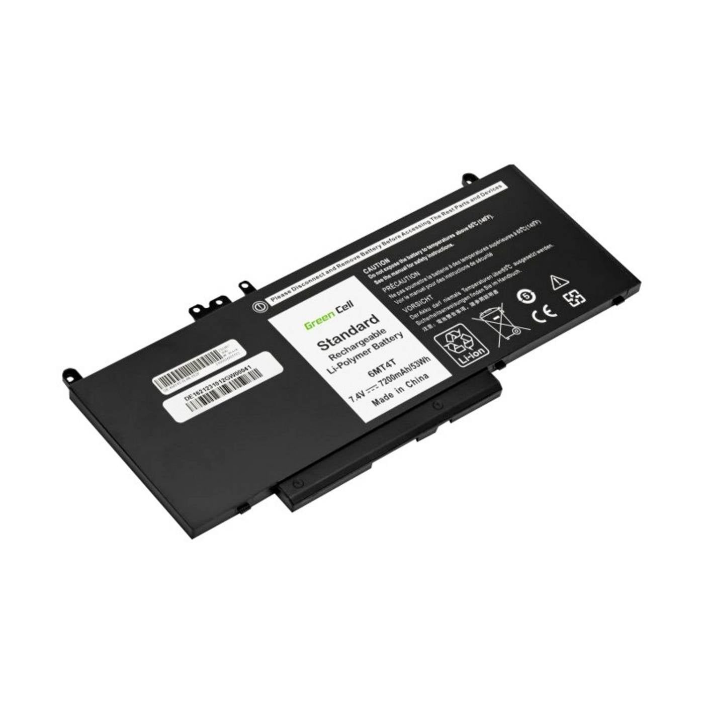 Green Cell 07V69Y 6MT4T 7V69Y batterij voor Dell Latitude E5270 E5470 E5570 Laptop 7200mAh 7.4V zwart