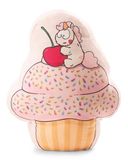 NICI 61919 Pluche figuur Cupcake et licorne, XL 46 x 60 x 20 cm, blanc