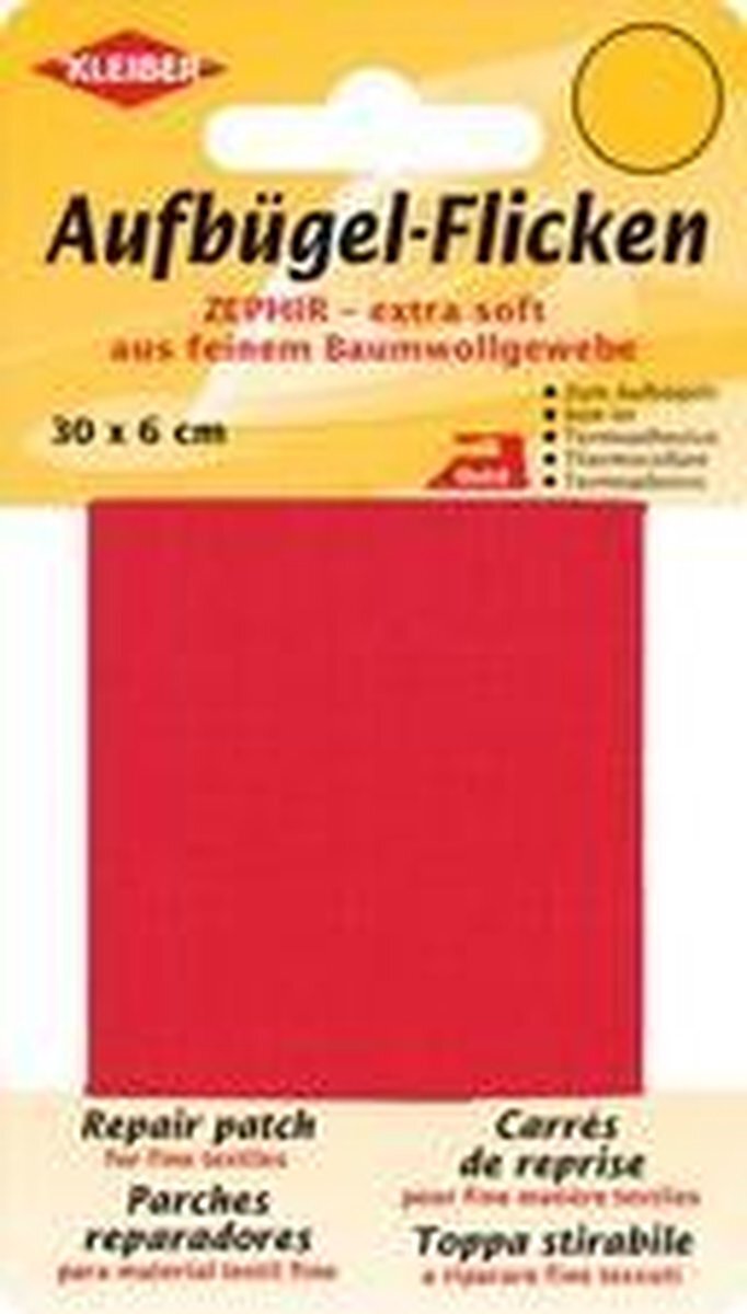 Kleber KLEIBER zephyr opstrijkpatronen, 300 x 60 mm, rood