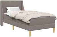 vidaXL Bedframe met matras 2 st Verwijderbare hoes
