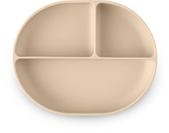 Petite&Mars Siliconen Bord met verdeelvakken ovaal Desert Sand