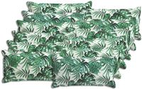 vidaXL Kussensloop 12 st houten bladpatroon 40 x 80 cm polyester