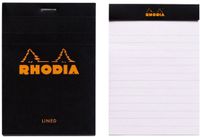 Rhodia Notitieblok - Schrijfblok - N11 - Gelijnd - A7 - 80g - zwart - 80 vel