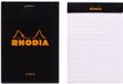 Rhodia Notitieblok - Schrijfblok - N11 - Gelijnd - A7 - 80g - zwart - 80 vel