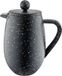 Café Olé BFD Granite Cafetière, 18/10 roestvrijstalen dubbelwandige behuizing en gaasfilter, zwarte granietlook, 350 ml (3 espressokopjes of 1 mok)