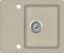 vidaXL Lavabo bac unique granit beige