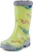 Ladeheid Bottes de pluie enfant LA-RB-492 - Papillon vert - Taille 25/26