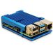 Inter-Tech ODS-721 Boîtier Raspberry Pi 4B Bleu