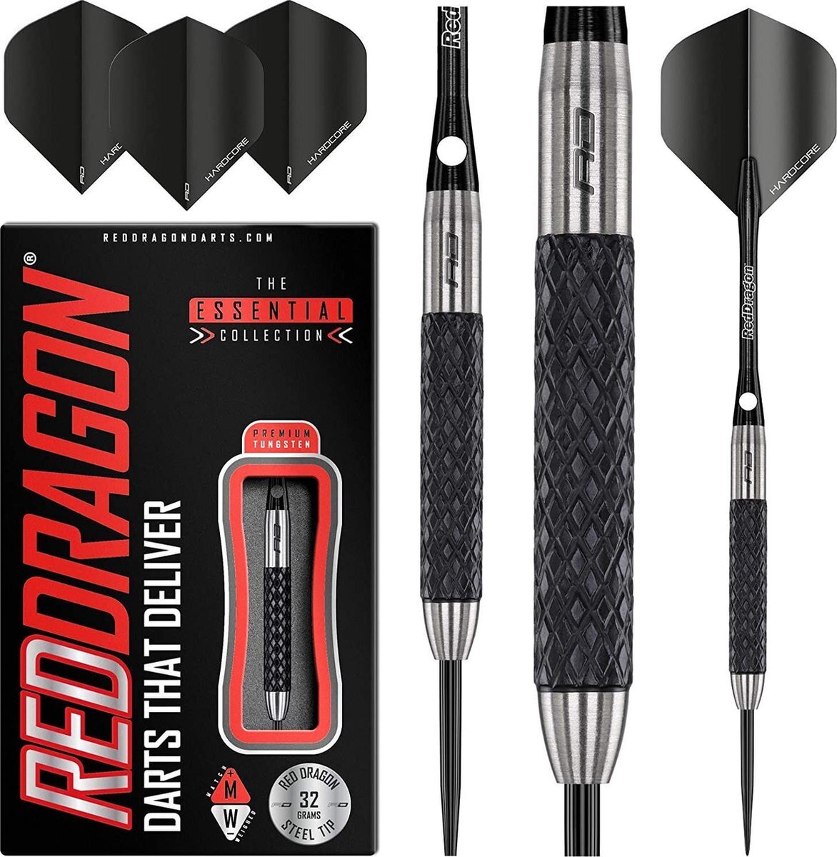 Red Dragon - Rat 1: Steeltip Tungsten Dartpijlen Professioneel - 32 gram