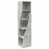 vidaXL Hoekkast Beton Grijs 32x32x140cm Bewerkt Hout