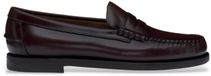 SEBAGO Classic Leather Penny Loafers Comfortable Slip-On Style Footwear for Women Brown Burgundy