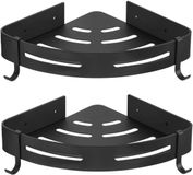 Merkloos / Sans marque Doucheplank Aluminium - 2 stuks - Zwart