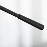 HOMCOM Vloerlamp - Staal - 30x30x131cm - Zwart
