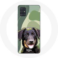 Maniacase Etui voor Samsung Galaxy A71 Beauceron zwarte hondenrace