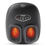 Snailax Shiatsu Voetmassageapparaat met warmte voor plantaire fasciitis, neuropathie pijn, diepe kneden voeten massageapparaat met compressie, vibratie, voetwarmer voor thuiskantoor, maat 12