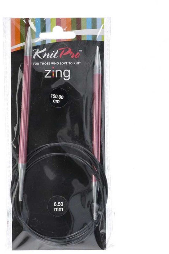KnitPro Zing rondbreinaalden 150cm 6.50mm - Multikleur