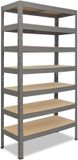 Shelfplaza PRO metalen stellingkast - 200x75x50 cm - grijs - 7 planken