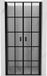 Mexen Mist porte de douche pivotante 80 cm, grille noire, noir