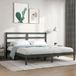 Maison Exclusive - Cadre de lit sans matelas gris 200x200 cm bois massif de pin