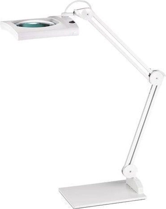 Alco Bureaulamp met loep LED - Wit - 12,4 Watt - 62 LEDs