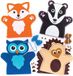Baker Ross Naaisets met handpoppen van bosdieren (4 stuks)