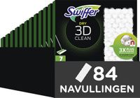 Swiffer Nettoyant de sol 3D Clean - Lingettes sèches pour sol - 12 x 7 recharges pour balai Swiffer