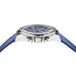 Versace Greca Chr Wave VE0H00125 Horloge - Leer - Blauw - Ø 43 mm