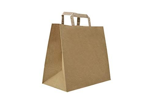 Carte Dozio Shopper van brandstof met vierkante bodem, Havanna, 32 + 22 x 34 cm, 50 stuks