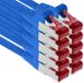 Netwerkkabel 1aTTack.de - 10x 0,25m CAT6 Patchkabel S/FTP PIMF Afgeschermde CAT.6 RJ45 Netwerkkabel Ethernetkabel DSL LAN Router Switch Modem Patchpaneel - Blauw - 10 stuks