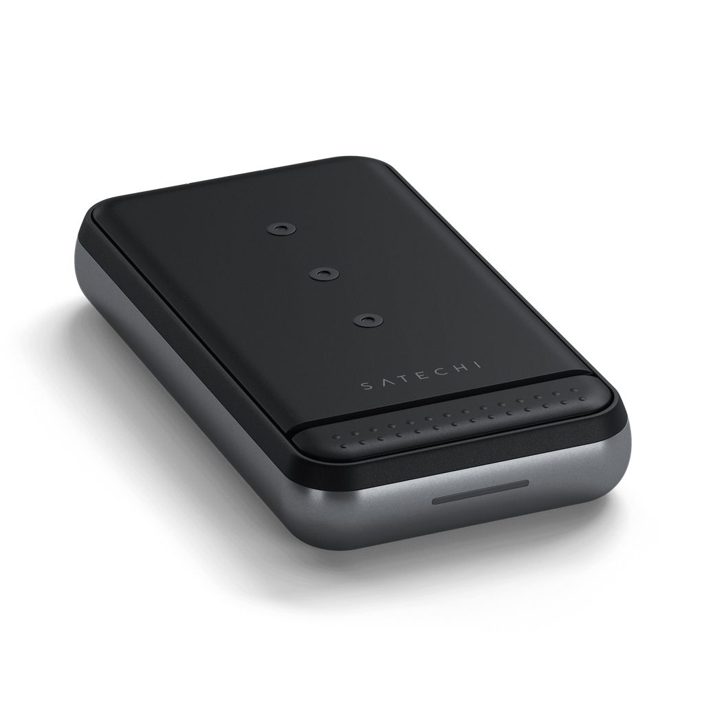 Satechi 10000 mAh Powerbank - Draadloos Opladen - Grijs