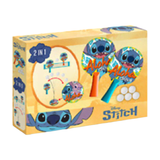 Disney Stitch – 2-in-1 – pingpongset – 2 paddles – 5 ballen