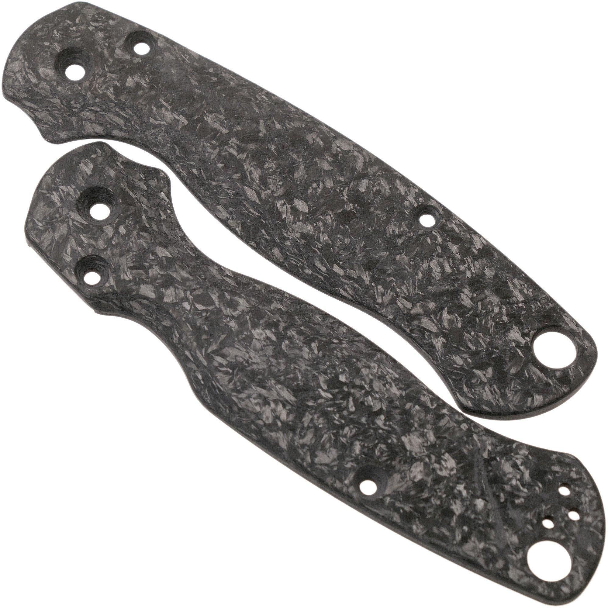 Flytanium Flytanium Spyderco Paramilitary 2 Lotus Scales, shredded carbonfiber