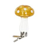 Pince champignon, verre, ocre