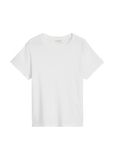 Marc O'Polo B01210051117 Dames T-shirt met discrete print, superzachte top van biologisch katoen met korte mouwen voor dames