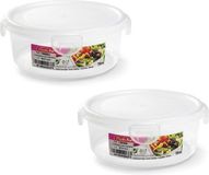 PLASTICFORTE Vershoudbakje vriezer/magnetron - 12x stuks - 700 ml - kunststof
