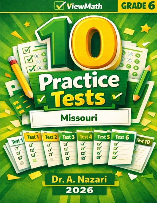 10 Libri GmbH 10 Missouri MAP Grade 6 Math Practice Tests