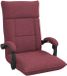 vidaXL Fauteuil réglable Rouge vin Tissu