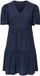 ONLY ONLSMILLA S/S CUTLINE DRESS JRS Navy Blazer Jurk Korte Mouw V-hals A-lijn Kant 95% Gerecycled Polyester 5% Elastaan