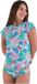 Hurley Java Tropical Rash Guard à manches courtes Multicolore S Femme