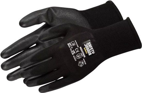Safety Jogger Werkhandschoenen Industrial Multitaskp (x12) Zwart Unisex Volwassenen PU/TPU Textiel