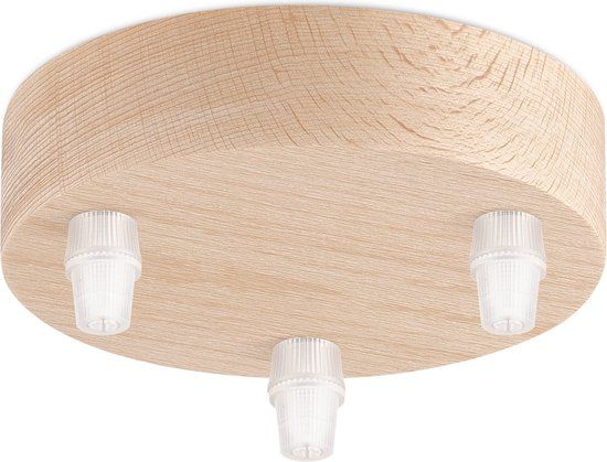 Home Sweet Home Planfondkap 3L - Houten - Lamponderdeel - ø12 x 5 cm - Rond