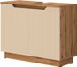 Vicco Lotta Wastafelonderkast – 79.6 x 62.1 cm met 2 deuren Eiken/kasjmier gestreept
