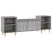 vidaXL meuble TV & centre de divertissement 160x35x55 cm bois traité gris
