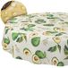 ANRO Afwasbaar tafelzeil, lotuseffect, rond, 140 cm, avocado