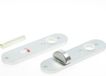 Hoppe Plaque courte WC 8x72 F1 300k Zilver Aluminium