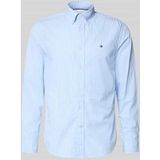 TOMMY HILFIGER Overhemd 'Flex' lichtblauw / wit