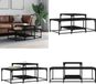 vidaXL Salontafel 102x60x45 cm bewerkt hout zwart